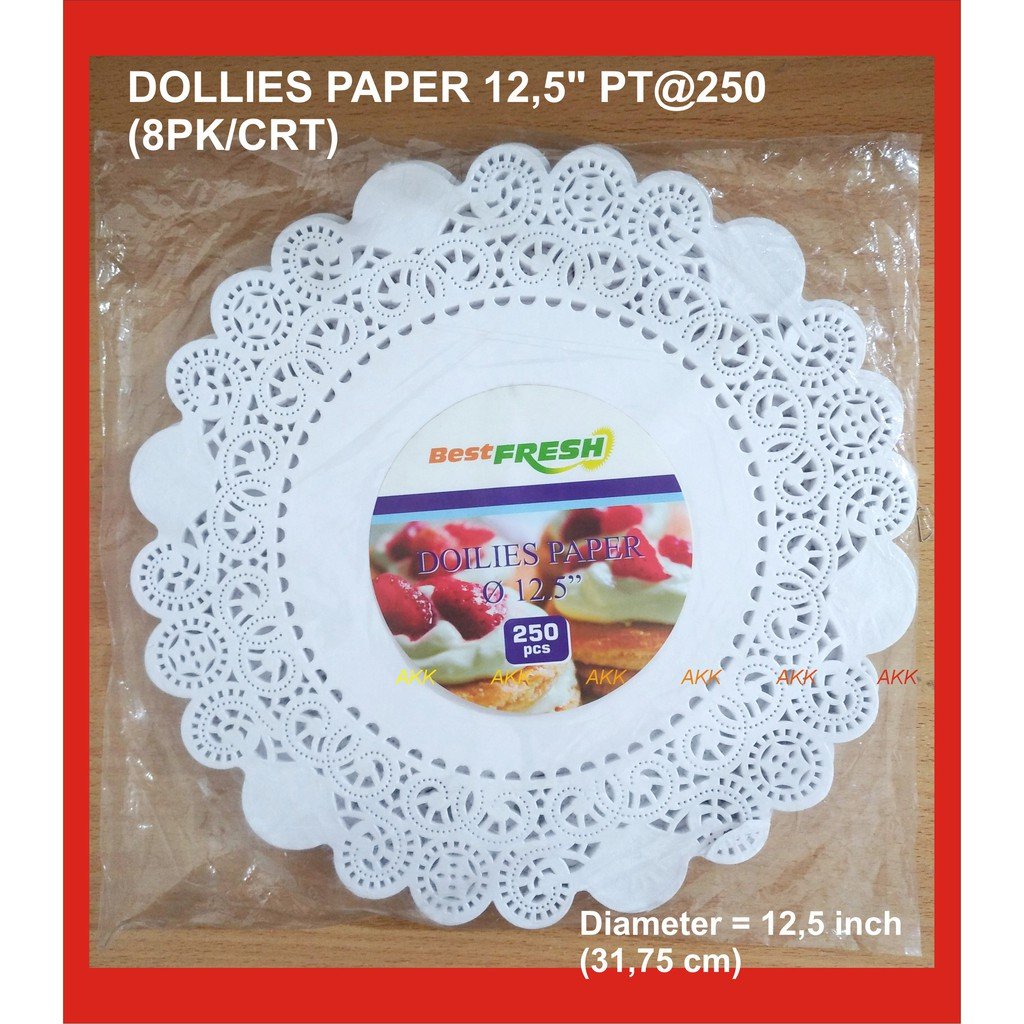 Kertas Renda Doilies Paper 12,5 Inch Putih (250 Pcs)