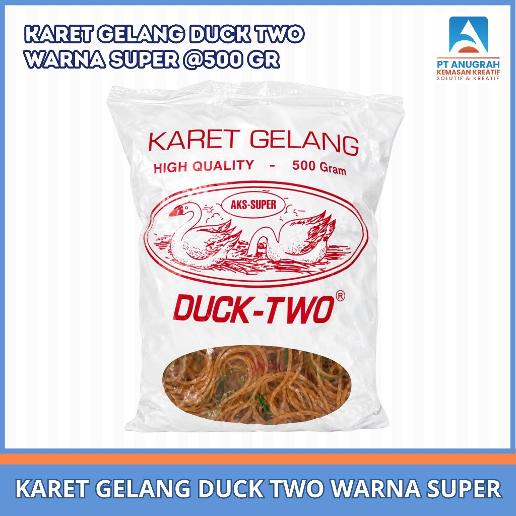 Karet Gelang Duck Two Warna Super (500 Gram)