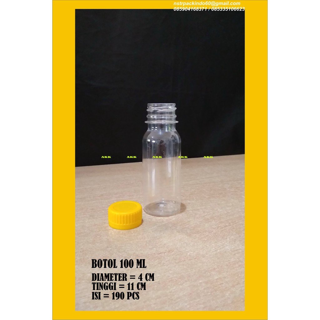 Botol 100 Ml (190 Pcs)