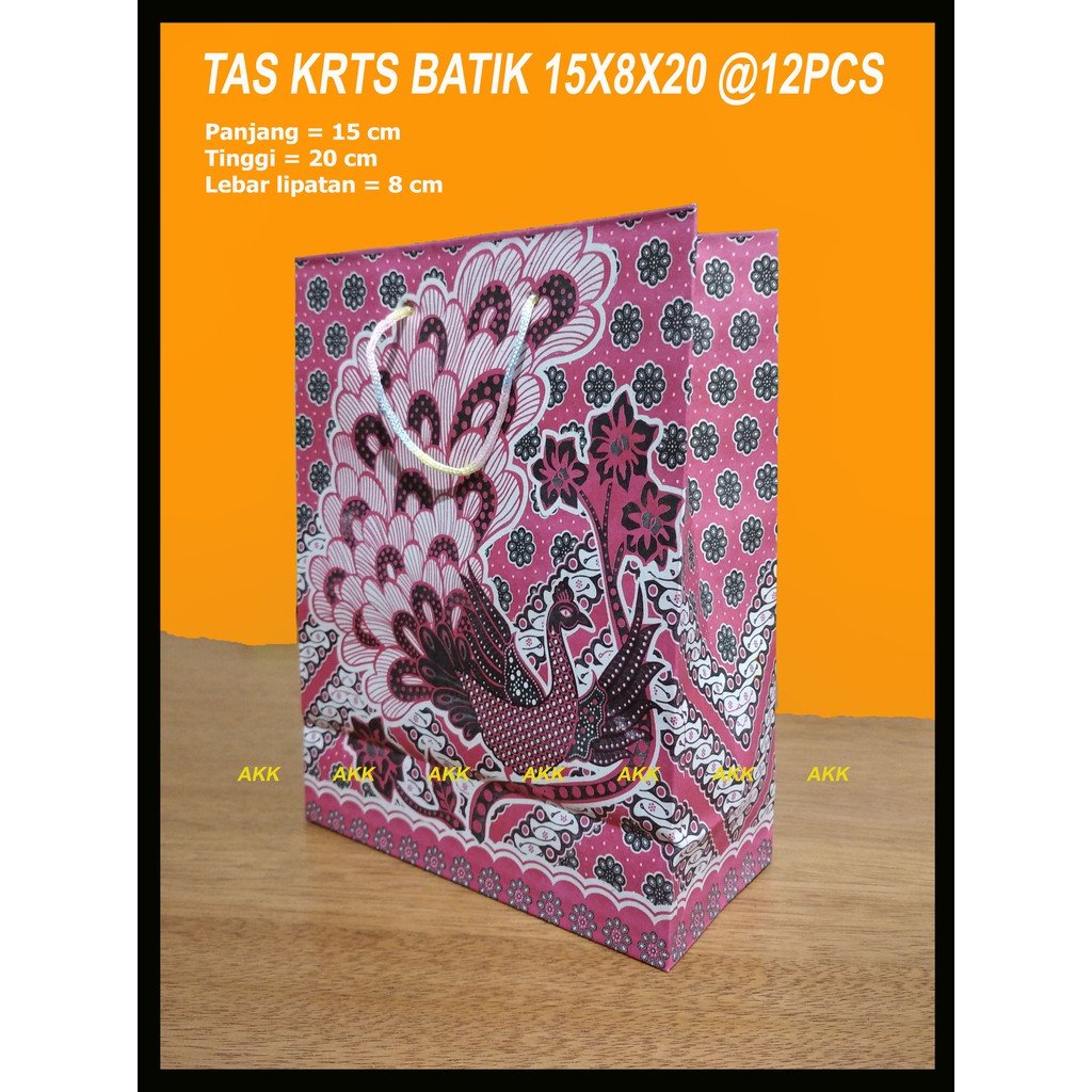 Tas Kertas Batik 15x8x20(12 Pcs)