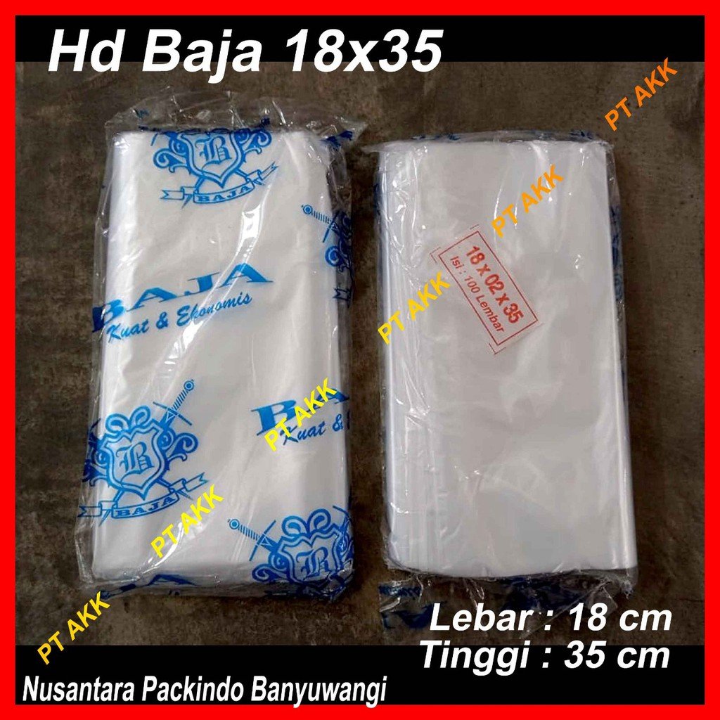 PLASTIK KANTONG HD BAJA BR 18x35 (100 PCS)