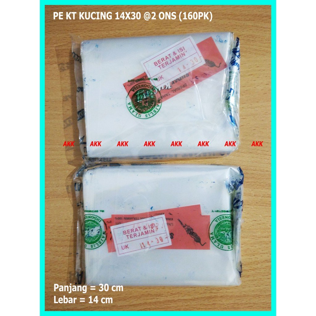 Plastik Kantong Pe Kt Kucing 14x30(2 Ons)