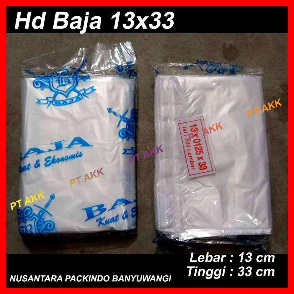 Plastik Dof Hd Baja Br 13x33 (100 Pcs)