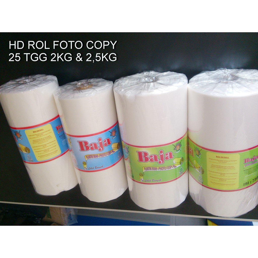 Plastik Hd Rol Baja 30x45 Putih 2kg