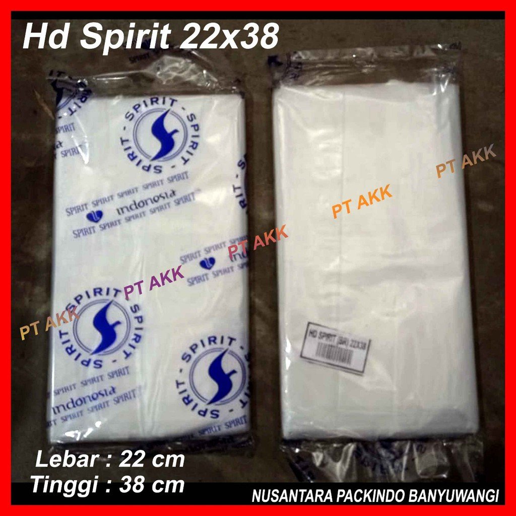 PLASTIK KANTONG GULA HD SPIRIT 22x38 ISI 50 PCS