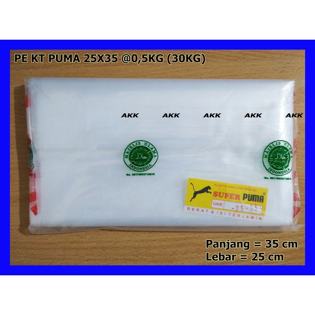 Plastik Kantong Pe Kt Puma 25x35(1 Kg)
