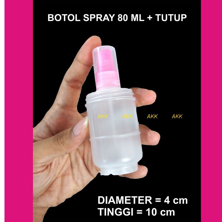 Botol Spray 80 Ml Plus Tutup