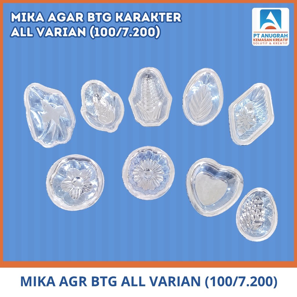 Mika Agar Anggur (600pcs)/Slp) / Mika Puding