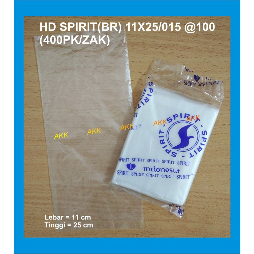 Plastik Dof Hd Spirit Br 11x25 / 015 Isi 100pcs