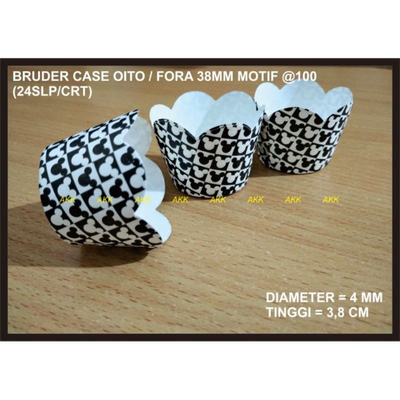 Bruder Case Fora 38mm / Cup Muffin Motif (100 Pcs)