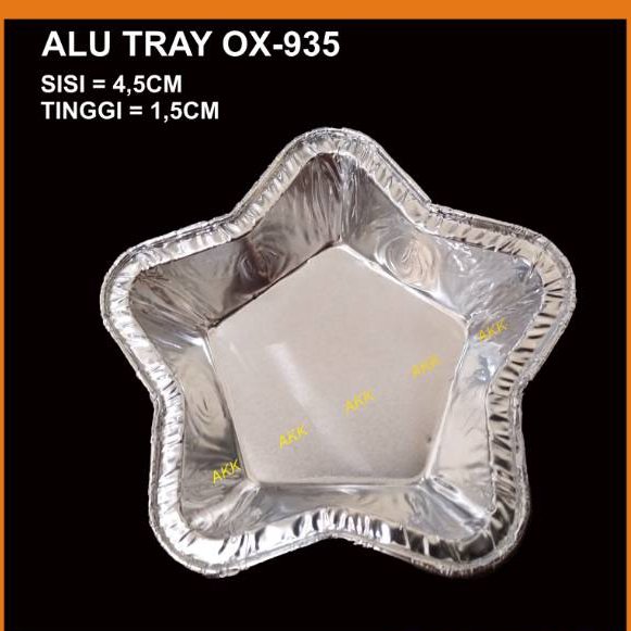 Alu Tray Ox-935 / Aluminium Foil Cup (10 Pcs)