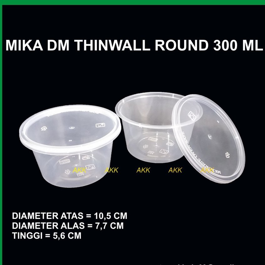 Thinwall Dm Round 300ml(25 Pcs)