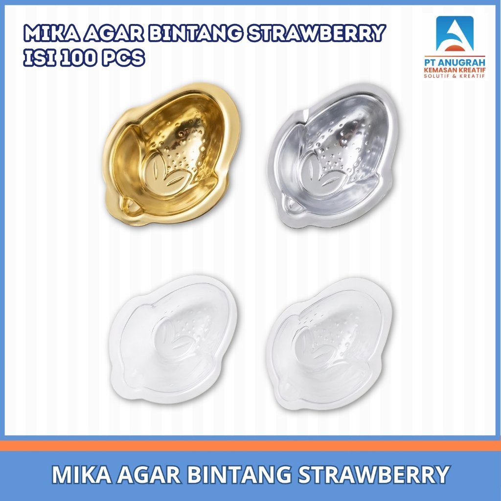 Promo Mika Agar Btg Strawberry Kuning (100 Pcs)