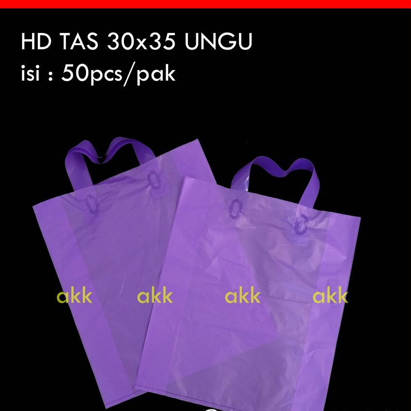 Hd Tas 04/30x35 / Tas Plastik Ungu Isi 50 Pcs
