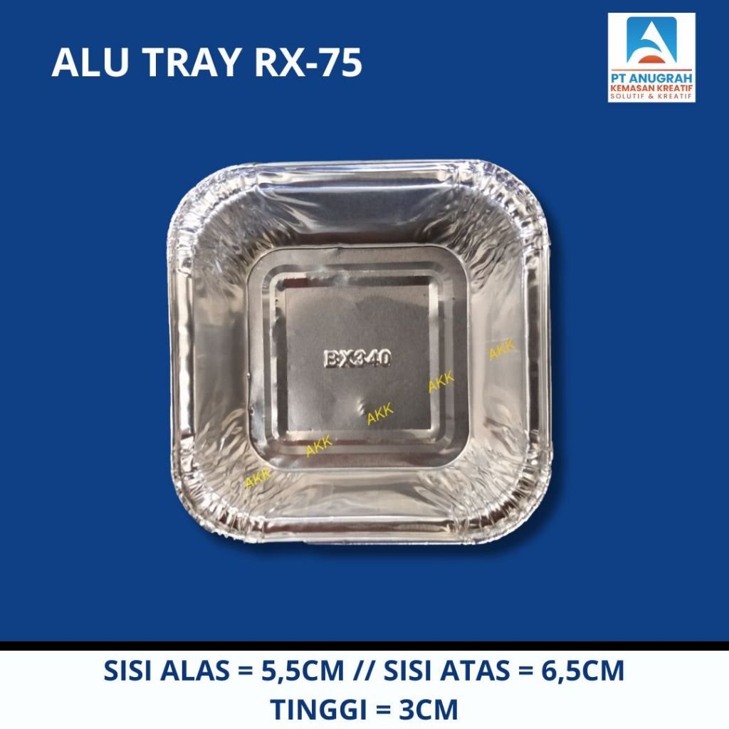 Alu Tray Bx-340 / Aluminium Foil Cup (10 Pcs)