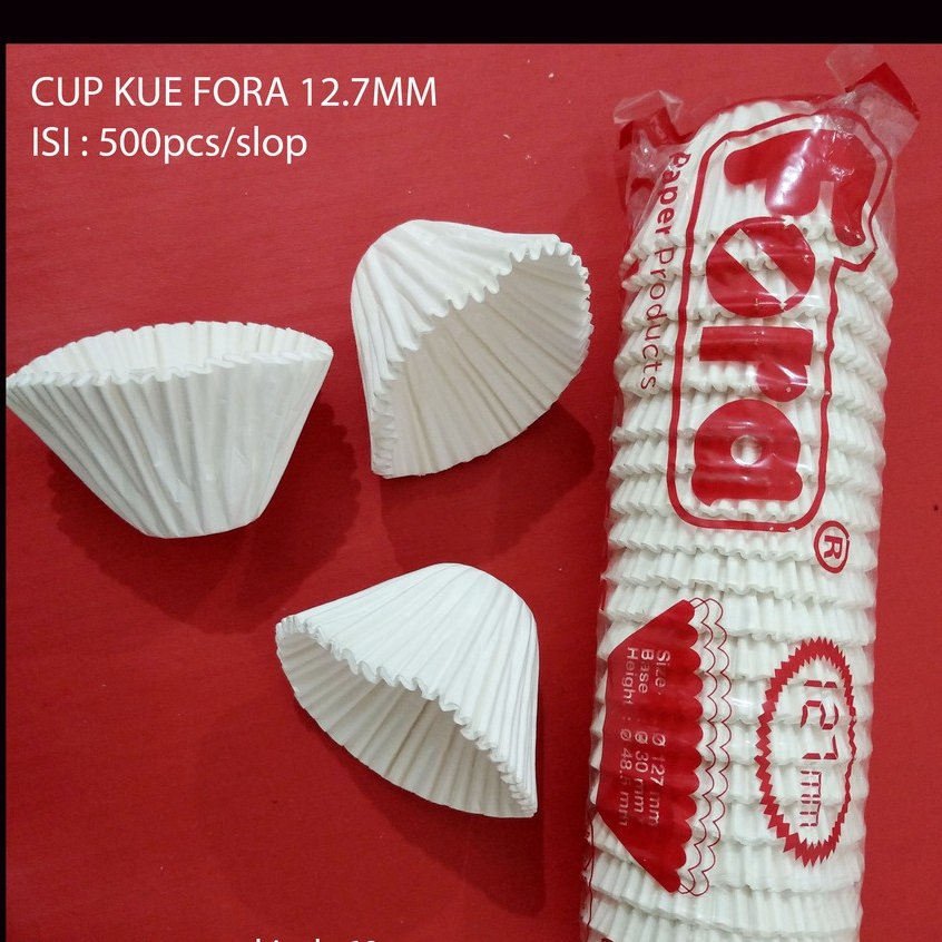 Cake Case 12,7 Putih / Cup Kue (500 Pcs)
