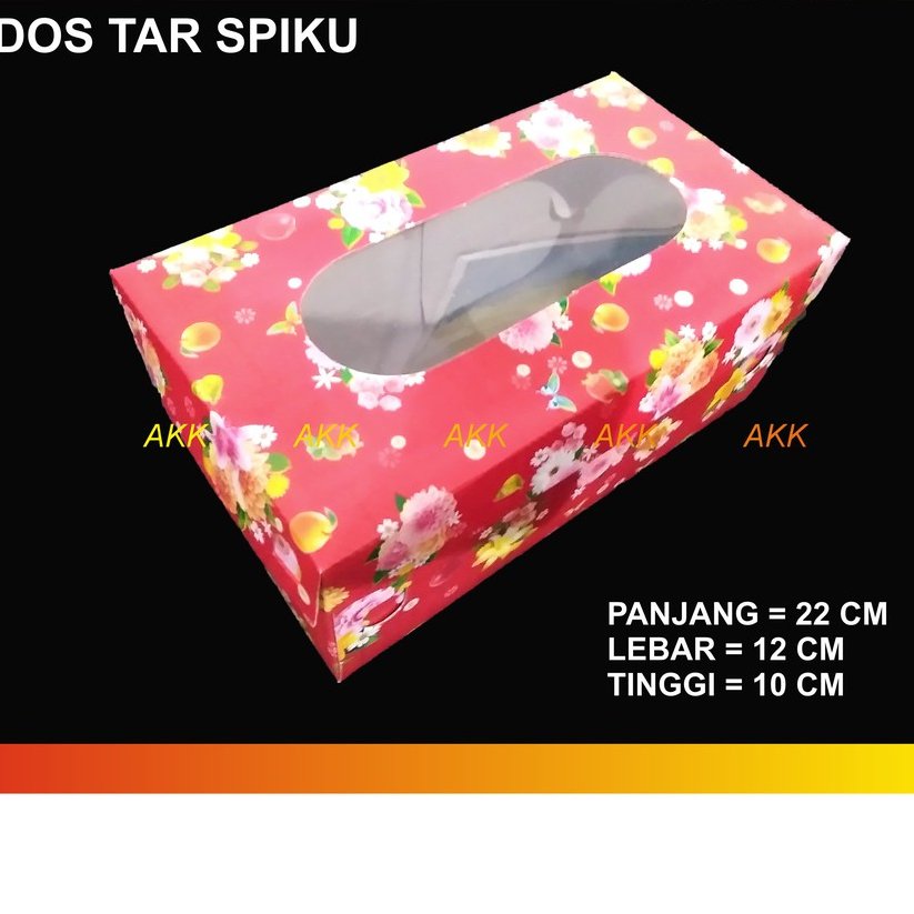Dos Tart Spiku Ukuran 22x12x10 (10 Pcs)