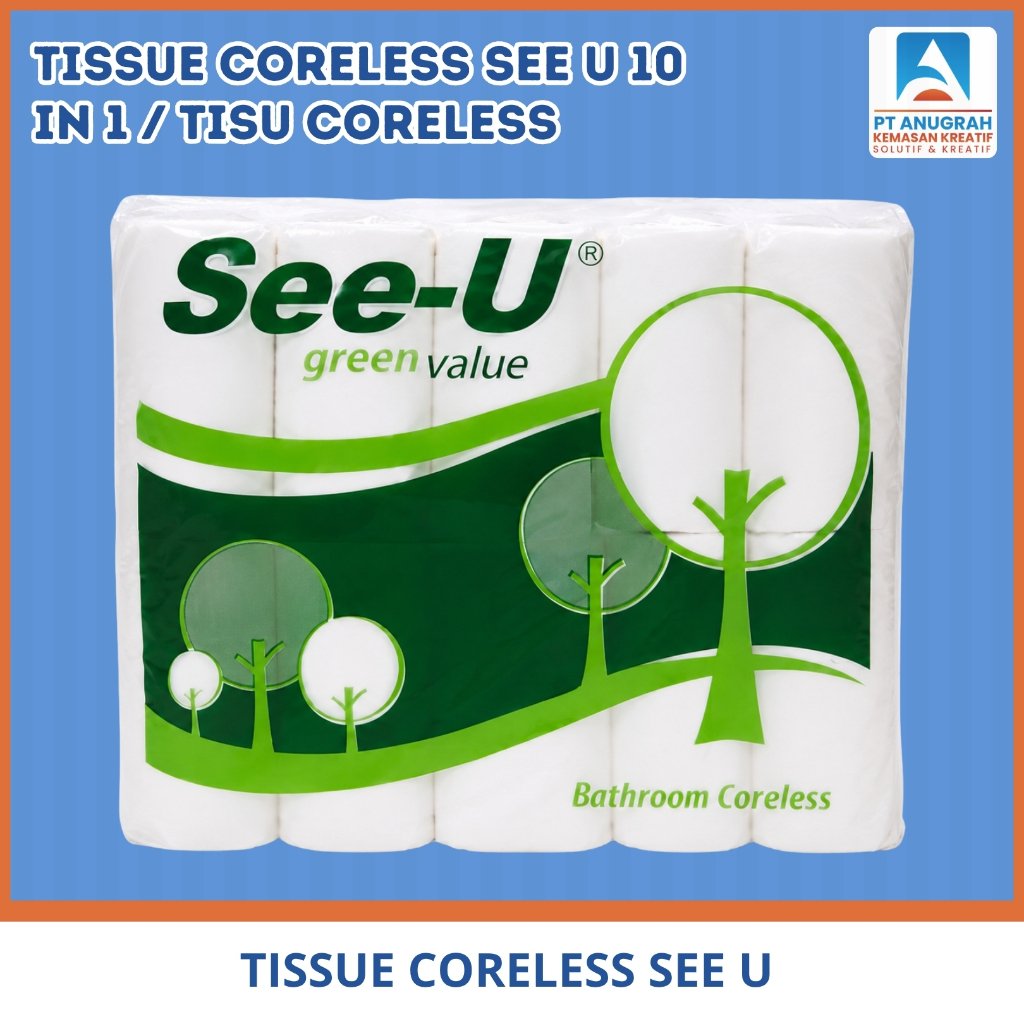 Tissue Coreless See U 10 In 1 / Tisu Coreless
