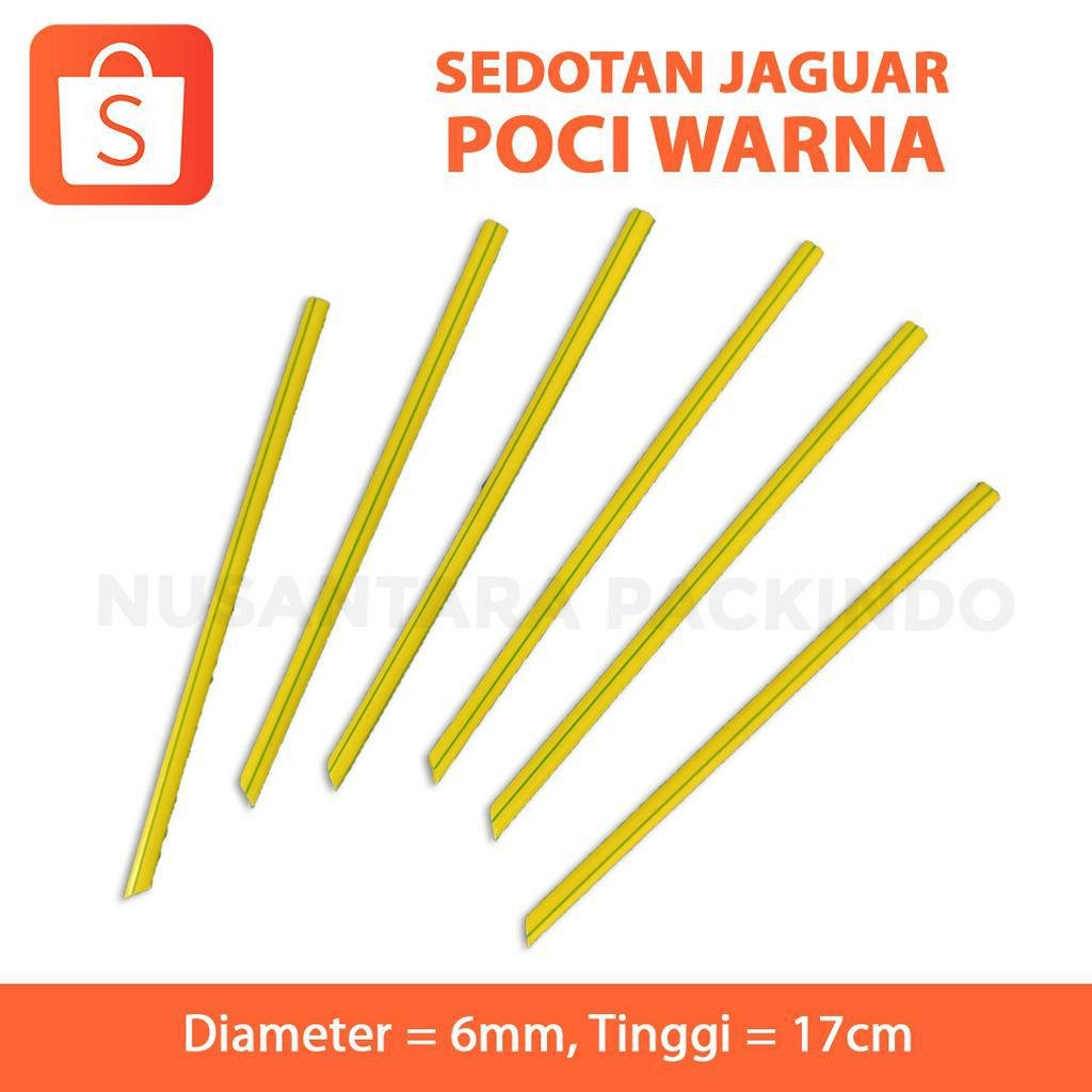 Sedotan Jaguar Poci Warna Sedotan Minuman Sedotan Es Teh Warna @500gram