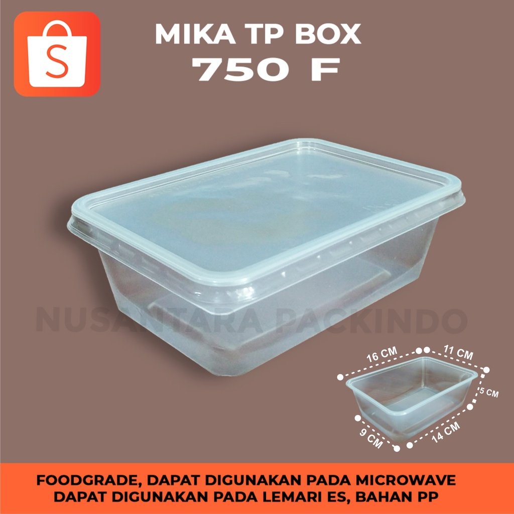 Mika Thinwall Box 750 Ml Technoplast (50 Pcs)